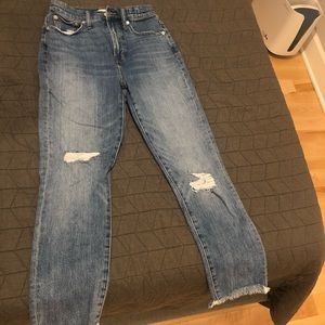 Madewell Perfect Vintage destroyed denim